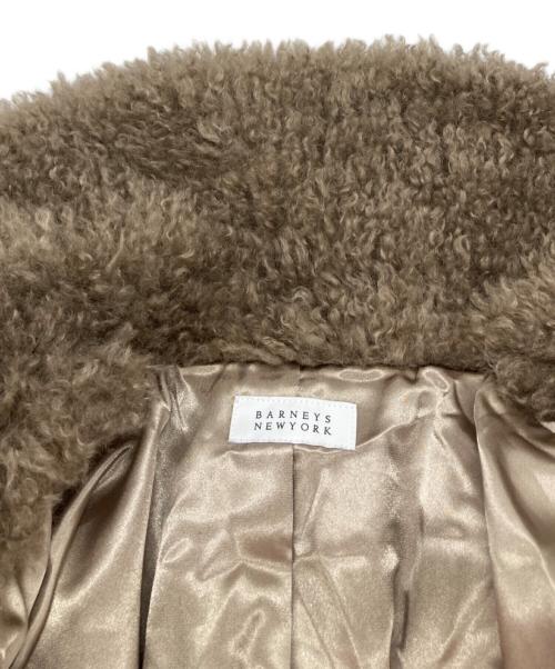 BARNEYS NEWYORK（バーニーズ・ニューヨーク）BARNEYS NEWYORK (バーニーズ・ニューヨーク) エコファーコート ブラウン サイズ:Mの古着・服飾アイテム