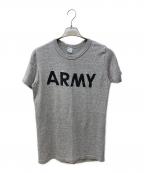 Championチャンピオン）の古着「ARMYプリントTシャツ」｜グレー