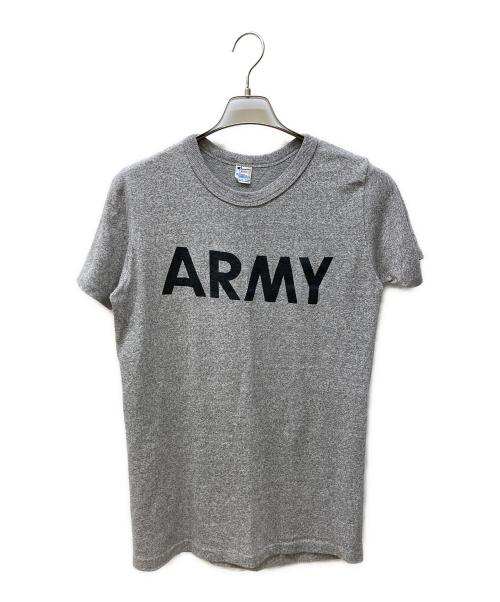 Champion（チャンピオン）Champion (チャンピオン) ARMYプリントTシャツ グレー サイズ:Lの古着・服飾アイテム