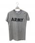 Champion（チャンピオン）の古着「ARMYプリントTシャツ」｜グレー