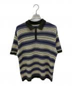 thisisneverthatディスイズネバーザット）の古着「Striped S/S Knit Polo」｜グリーン