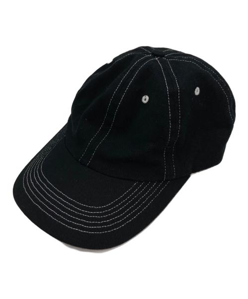 Noah（ノア）Noah (ノア) COTTON CONTRAST STITCH 6-PANEL キャップ ブラックの古着・服飾アイテム