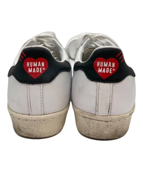 adidas（アディダス）adidas (アディダス) HUMAN MADE (ヒューマンメイド) スニーカー ホワイト サイズ:27の古着・服飾アイテム