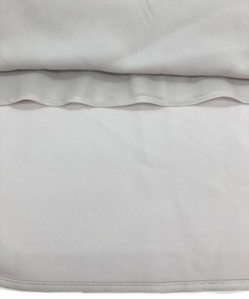 SOEJU（ソージュ）SOEJU (ソージュ) トリアセサテンロングスカート シルバー サイズ:Lの古着・服飾アイテム