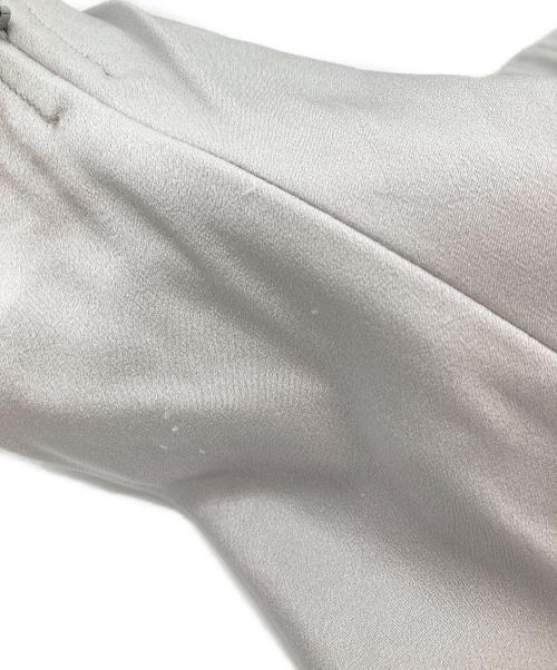 SOEJU（ソージュ）SOEJU (ソージュ) トリアセサテンロングスカート シルバー サイズ:Lの古着・服飾アイテム