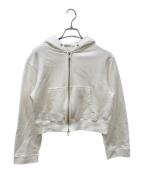 CLANEクラネ）の古着「ジップパーカー」｜ホワイト