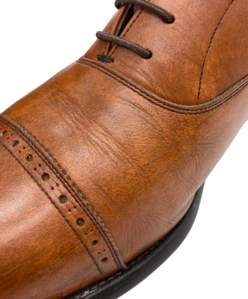 SCOTCH GRAIN（スコッチグレイン）SCOTCH GRAIN (スコッチグレイン) ストレートチップシューズ ブラウン サイズ:25 1/2の古着・服飾アイテム