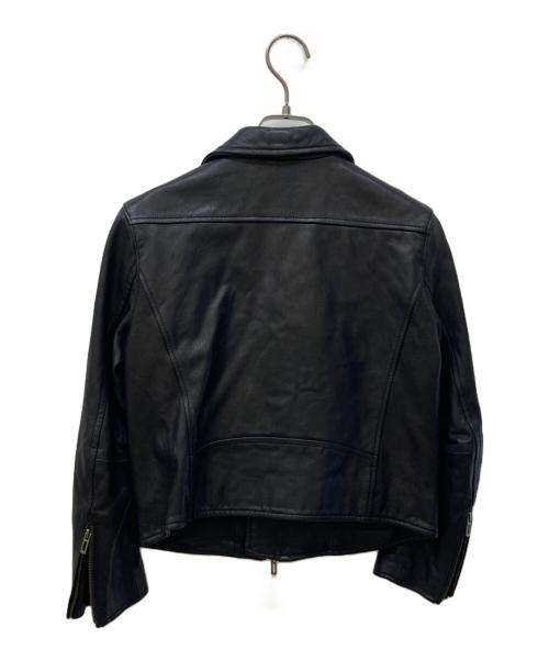 DOMENICO+SAVIO（ドメニコアンドサビオ）DOMENICO+SAVIO (ドメニコアンドサビオ) ゴートレザーダブルライダースジャケット ブラック サイズ:Ⅿの古着・服飾アイテム