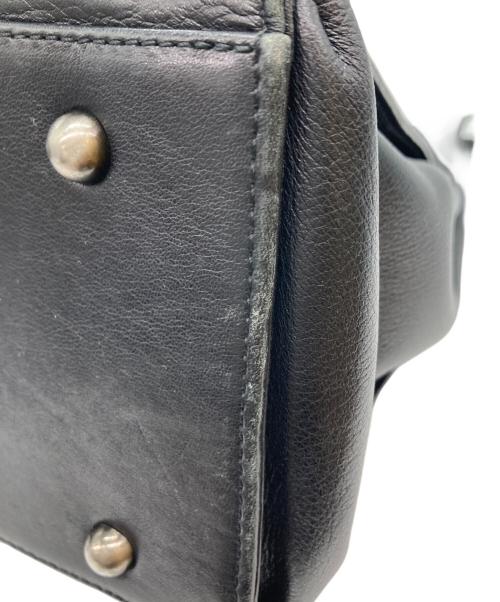 Jean Paul GAULTIER（ジャンポールゴルチェ）Jean Paul GAULTIER (ジャンポールゴルチェ) スクエアレザートートバッグ ブラックの古着・服飾アイテム