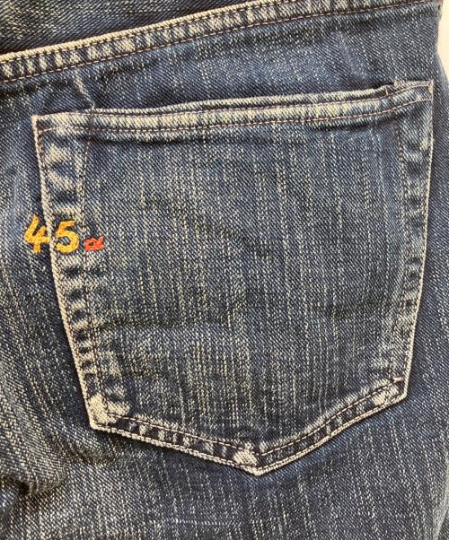 45R（フォーティファイブ・アール）45R (フォーティファイブ・アール) 染めデニムパンツ インディゴ サイズ:26の古着・服飾アイテム