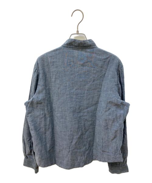 45rpm（45アールピーエム）45rpm (45アールピーエム) シャンブレーシャツブラウス インディゴ サイズ:2の古着・服飾アイテム
