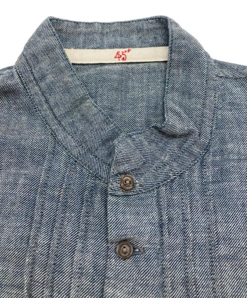 45rpm（45アールピーエム）45rpm (45アールピーエム) シャンブレーシャツブラウス インディゴ サイズ:2の古着・服飾アイテム