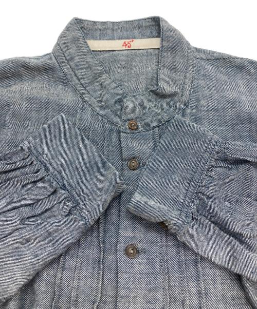 45rpm（45アールピーエム）45rpm (45アールピーエム) シャンブレーシャツブラウス インディゴ サイズ:2の古着・服飾アイテム