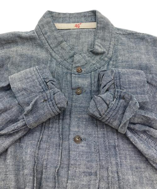 45rpm（45アールピーエム）45rpm (45アールピーエム) シャンブレーシャツブラウス インディゴ サイズ:2の古着・服飾アイテム