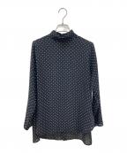 BEARDSLEYビアズリー）の古着「ドット柄シャツ」｜ブラック