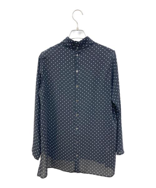 BEARDSLEY（ビアズリー）BEARDSLEY (ビアズリー) ドット柄シャツ ブラック サイズ:FREEの古着・服飾アイテム