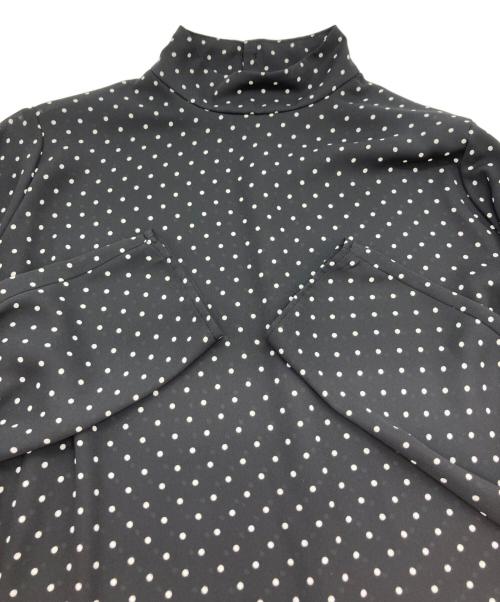 BEARDSLEY（ビアズリー）BEARDSLEY (ビアズリー) ドット柄シャツ ブラック サイズ:FREEの古着・服飾アイテム