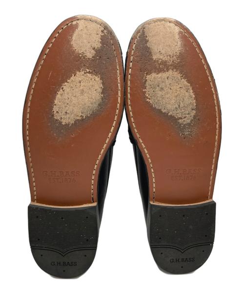 G.H.BASS（ジーエイチバス）G.H.BASS (ジーエイチバス) グレインレザーローファー ブラック サイズ:UK6.5(25cm)の古着・服飾アイテム