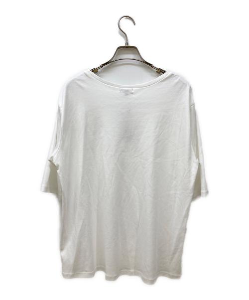 INDIVI（インディヴィ）INDIVI (インディヴィ) Tシャツセットワンピース ホワイト×ブラウン サイズ:13の古着・服飾アイテム
