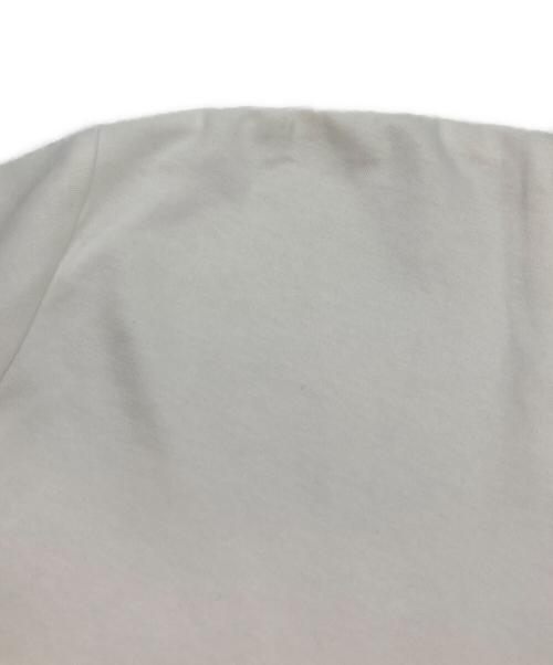 INDIVI（インディヴィ）INDIVI (インディヴィ) Tシャツセットワンピース ホワイト×ブラウン サイズ:13の古着・服飾アイテム