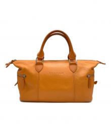 LONGCHAMP（ロンシャン）の古着「ミニボストンバッグ」｜オレンジ