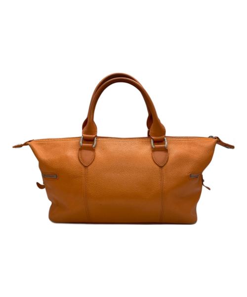 LONGCHAMP（ロンシャン）LONGCHAMP (ロンシャン) ミニボストンバッグ オレンジの古着・服飾アイテム