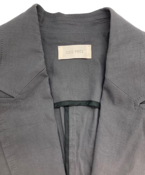 DES PRES（デ プレ）DES PRES (デ プレ) リネンナイロンストレッチ ベルテッドジレ グレー サイズ:FREEの古着・服飾アイテム
