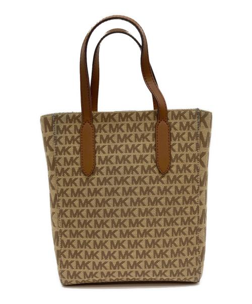 MICHAEL KORS（マイケル・コース）MICHAEL KORS (マイケルコース) 総柄2WAYバッグ ブラウンの古着・服飾アイテム