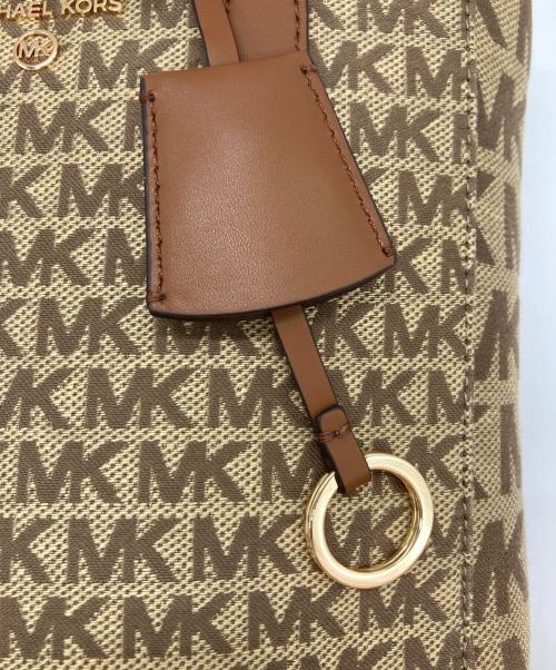 MICHAEL KORS（マイケル・コース）MICHAEL KORS (マイケルコース) 総柄2WAYバッグ ブラウンの古着・服飾アイテム