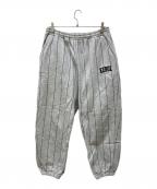 KEBOZケボズ）の古着「シームストライプスウェットパンツ」｜グレー