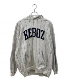 KEBOZ（ケボズ）の古着「シームストライプロゴパーカー」｜グレー