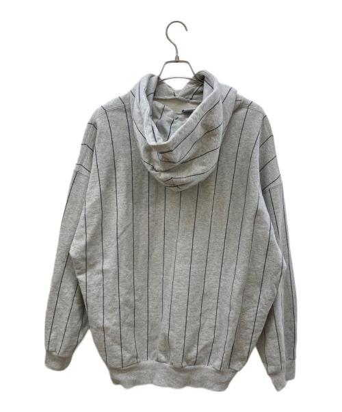 KEBOZ（ケボズ）KEBOZ (ケボズ) シームストライプロゴパーカー グレー サイズ:XLの古着・服飾アイテム