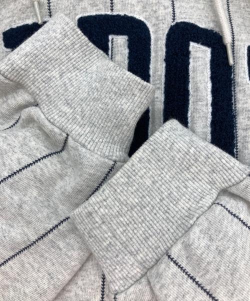 KEBOZ（ケボズ）KEBOZ (ケボズ) シームストライプロゴパーカー グレー サイズ:XLの古着・服飾アイテム