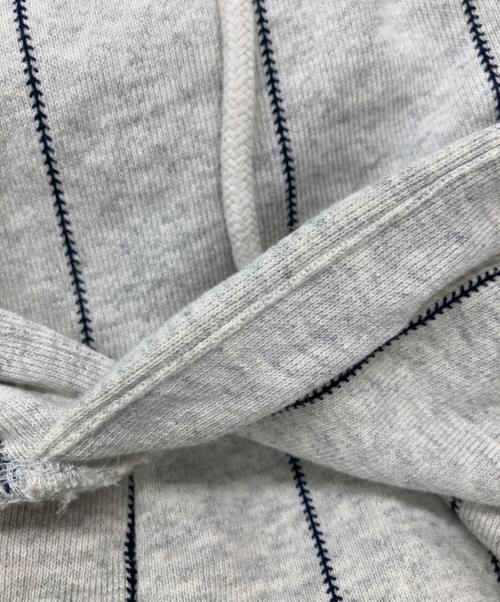 KEBOZ（ケボズ）KEBOZ (ケボズ) シームストライプロゴパーカー グレー サイズ:XLの古着・服飾アイテム