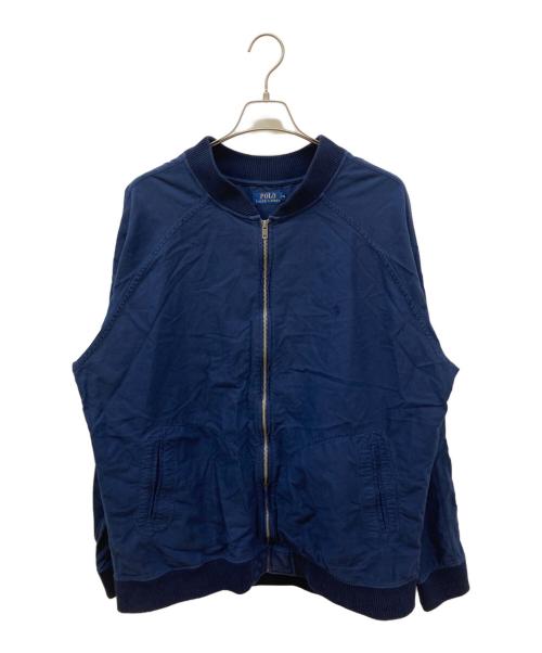 POLO RALPH LAUREN（ポロ・ラルフローレン）POLO RALPH LAUREN (ポロ・ラルフローレン) コットンブルゾン ネイビー サイズ:XXLの古着・服飾アイテム
