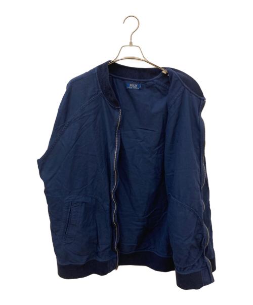 POLO RALPH LAUREN（ポロ・ラルフローレン）POLO RALPH LAUREN (ポロ・ラルフローレン) コットンブルゾン ネイビー サイズ:XXLの古着・服飾アイテム