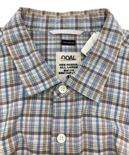 nanamica（ナナミカ）nanamica (ナナミカ) Cotton Silk Euro Check Shirt ベージュ サイズ:XS 未使用品の古着・服飾アイテム