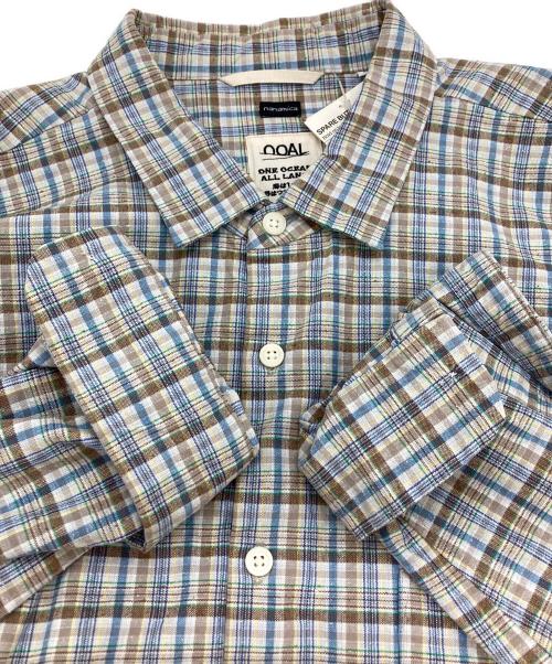 nanamica（ナナミカ）nanamica (ナナミカ) Cotton Silk Euro Check Shirt ベージュ サイズ:XS 未使用品の古着・服飾アイテム