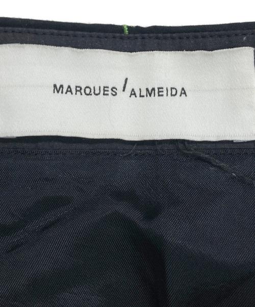 MARQUES ALMEIDA（マルケス アルメイダ）MARQUES ALMEIDA (マルケス アルメイダ) フラワー刺繍スカート ブラック サイズ:8の古着・服飾アイテム