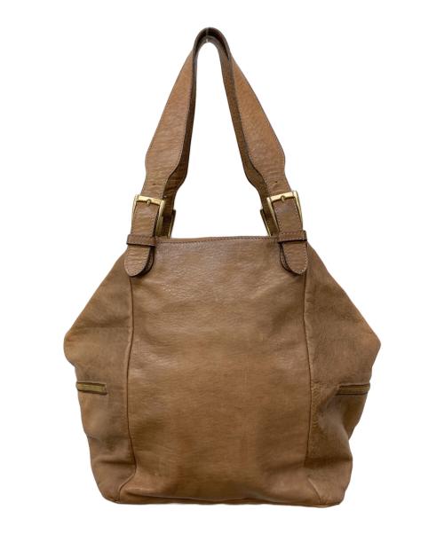 IL BISONTE（イル ビゾンテ）IL BISONTE (イル ビゾンテ) レザーハンドバッグ ブラウンの古着・服飾アイテム