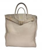 YOUNG & OLSEN The DRYGOODS STOREヤングアンドオルセン ザ ドライグッズストア）の古着「レザートートバッグ」｜グレージュ