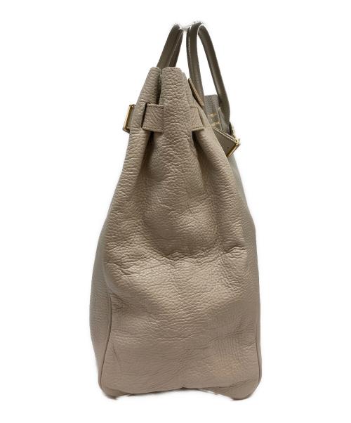 YOUNG & OLSEN The DRYGOODS STORE（ヤングアンドオルセン ザ ドライグッズストア）YOUNG & OLSEN The DRYGOODS STORE (ヤングアンドオルセン ザ ドライグッズストア) レザートートバッグ グレージュの古着・服飾アイテム