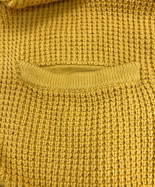 KEBOZ（ケボズ）KEBOZ (ケボズ) カーディガン マスタード×ネイビー サイズ:Lの古着・服飾アイテム