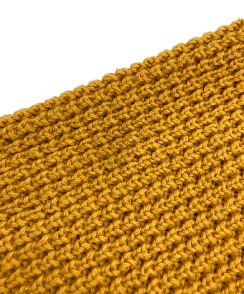 KEBOZ（ケボズ）KEBOZ (ケボズ) カーディガン マスタード×ネイビー サイズ:Lの古着・服飾アイテム