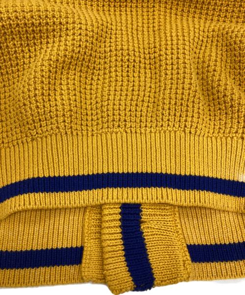 KEBOZ（ケボズ）KEBOZ (ケボズ) カーディガン マスタード×ネイビー サイズ:Lの古着・服飾アイテム