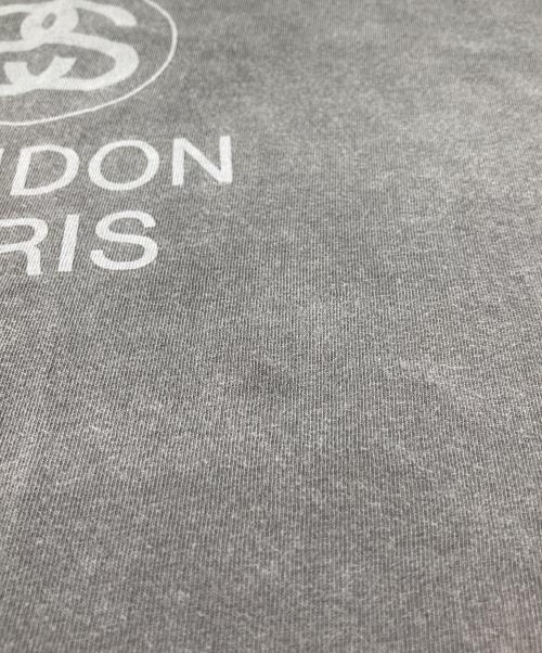 stussy（ステューシー）stussy (ステューシー) WORLD TOUR L/S TEE グレー サイズ:Mの古着・服飾アイテム