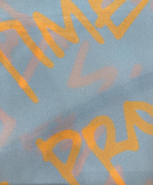 mint designs（ミント デザインズ）mint designs (ミント デザインズ) 半袖シアーワンピース オレンジ×グレー サイズ:2の古着・服飾アイテム