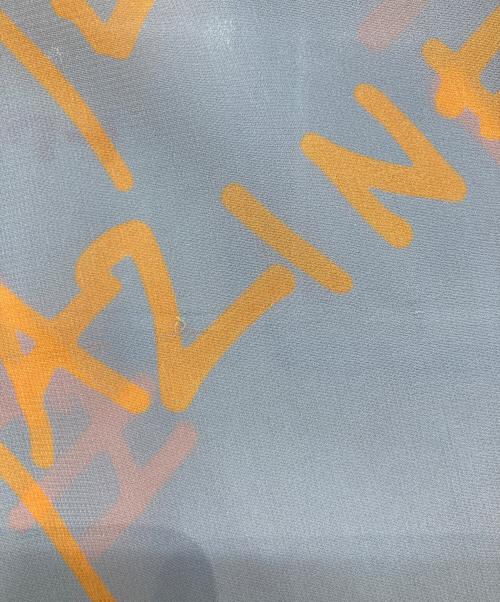 mint designs（ミント デザインズ）mint designs (ミント デザインズ) 半袖シアーワンピース オレンジ×グレー サイズ:2の古着・服飾アイテム