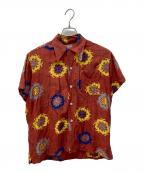 B.V.Dビーブイディー）の古着「50's灯籠柄アロハシャツ」｜オレンジ