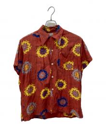 B.V.D（ビーブイディー）の古着「50's灯籠柄アロハシャツ」｜オレンジ